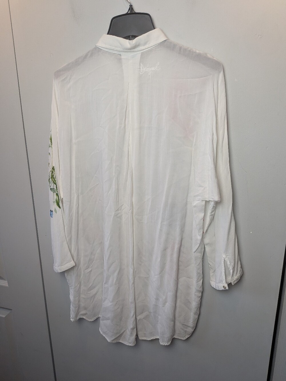 DESIGUAL Women Blouse Loose Fit Colorful Size XXL EUR = XL US Plus Size Floral - Picture 9 of 14